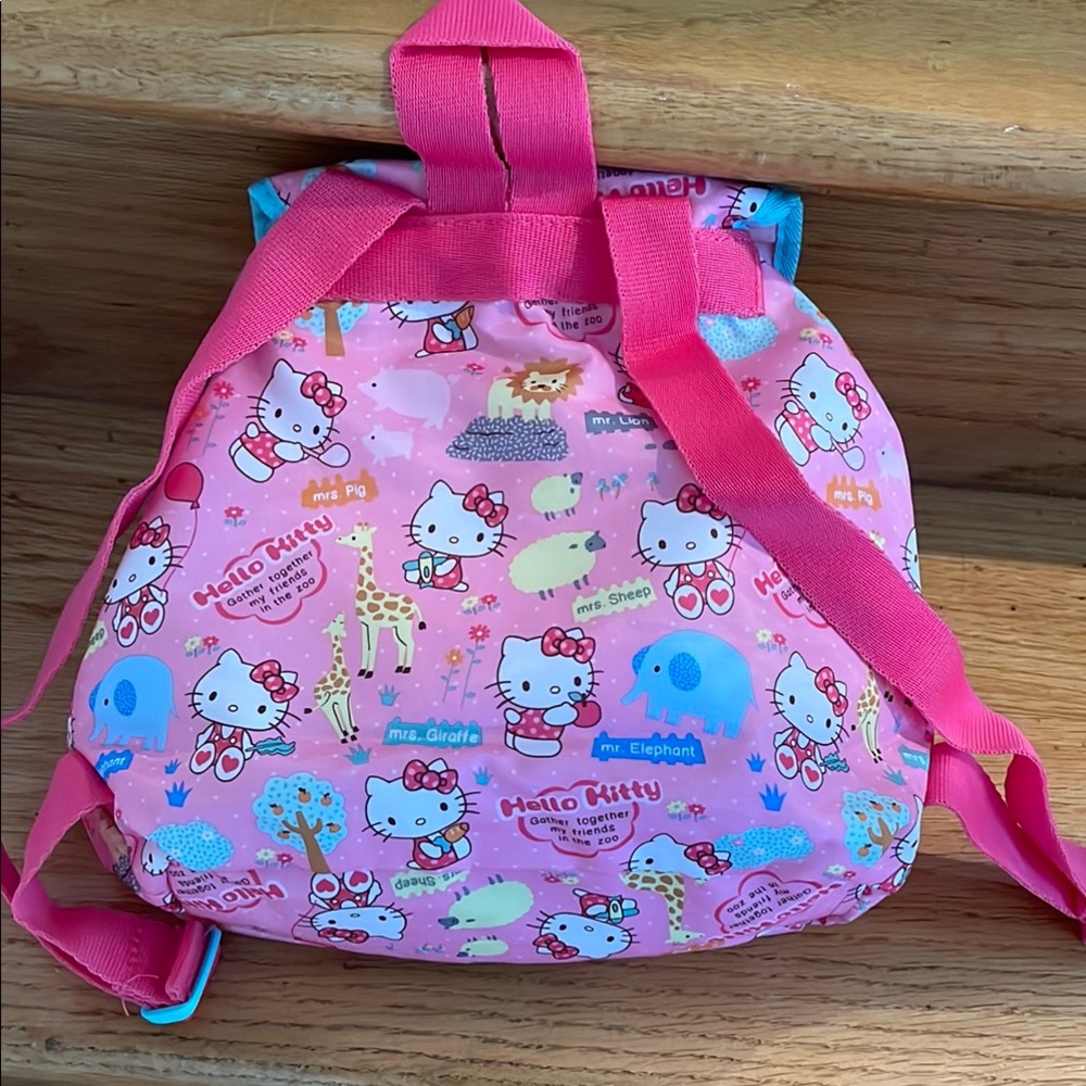 Hello Kitty Pink and Blue Patterned Backpack - Picture 7 of 16